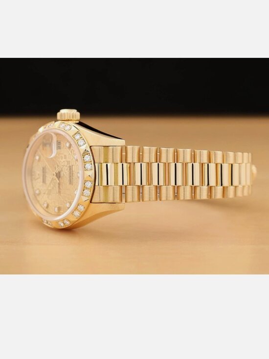 ROLEX PRESIDENT LADIES 18K FACTORY WITH TAG, BOX!!!